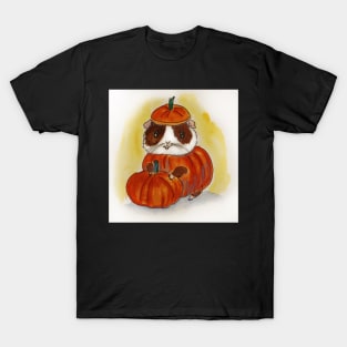 Pumpkin Guinea pig cavy! Fall, Thanksgiving, Halloween T-Shirt